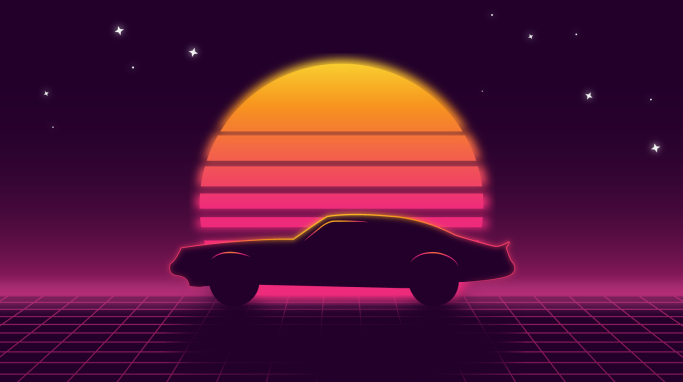 Retro Synth Car